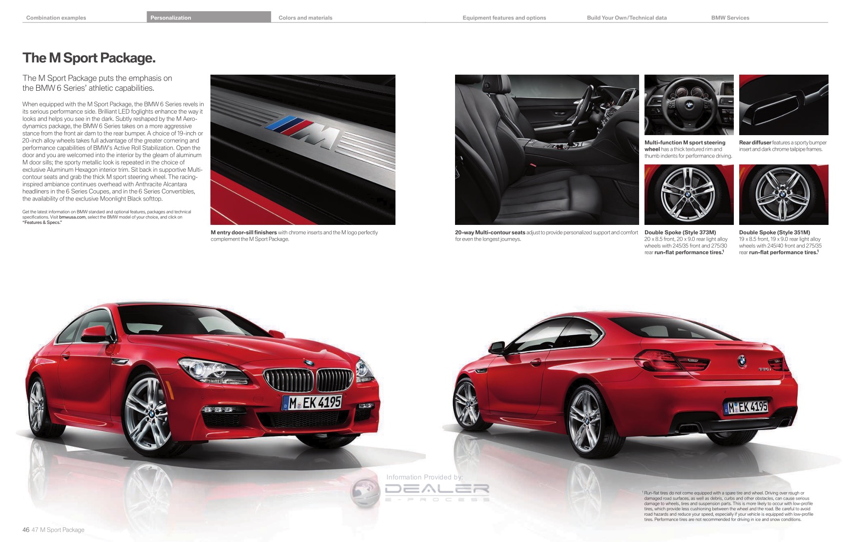 2012 BMW 6-Series Brochure Page 33